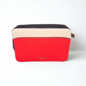 ✨Kate Spade Lauryn Colorblock Crossbody Camera Bag in Red/White/Blue